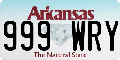 AR license plate 999WRY