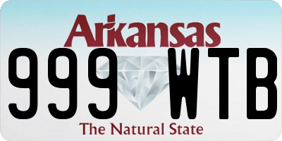 AR license plate 999WTB