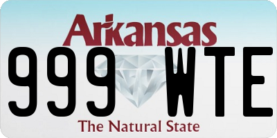 AR license plate 999WTE