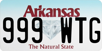 AR license plate 999WTG