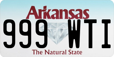 AR license plate 999WTI