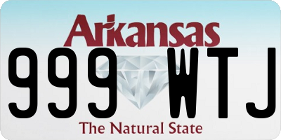 AR license plate 999WTJ