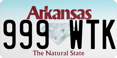 AR license plate 999WTK