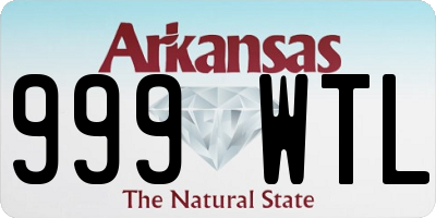 AR license plate 999WTL