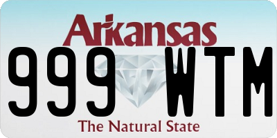 AR license plate 999WTM
