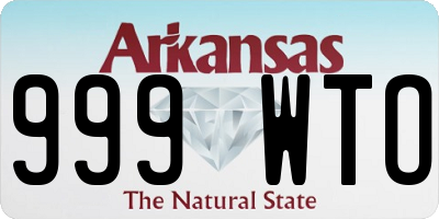 AR license plate 999WTO