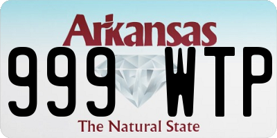 AR license plate 999WTP