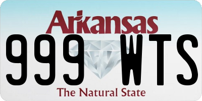 AR license plate 999WTS