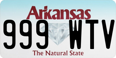 AR license plate 999WTV