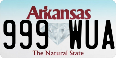 AR license plate 999WUA