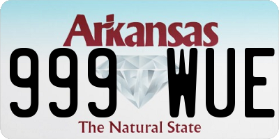 AR license plate 999WUE