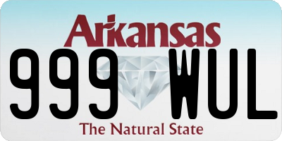 AR license plate 999WUL
