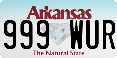 AR license plate 999WUR
