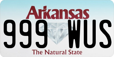 AR license plate 999WUS