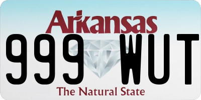AR license plate 999WUT