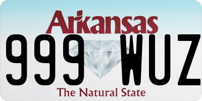 AR license plate 999WUZ