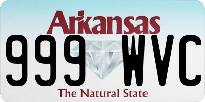 AR license plate 999WVC