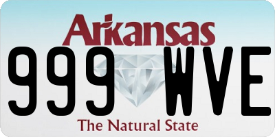 AR license plate 999WVE