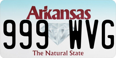 AR license plate 999WVG