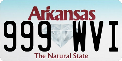 AR license plate 999WVI