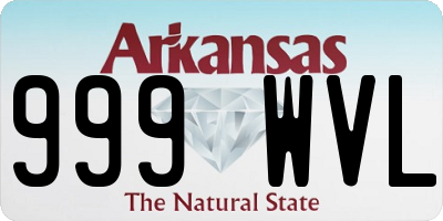 AR license plate 999WVL