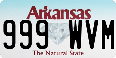 AR license plate 999WVM