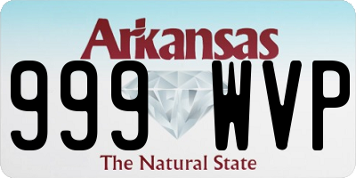 AR license plate 999WVP