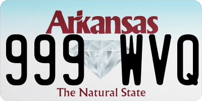 AR license plate 999WVQ