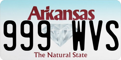AR license plate 999WVS