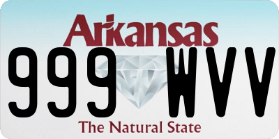AR license plate 999WVV
