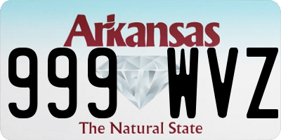 AR license plate 999WVZ