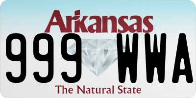 AR license plate 999WWA