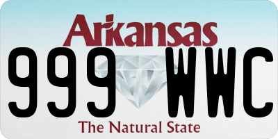 AR license plate 999WWC