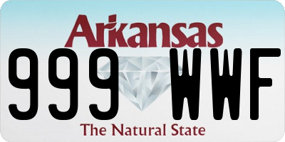 AR license plate 999WWF