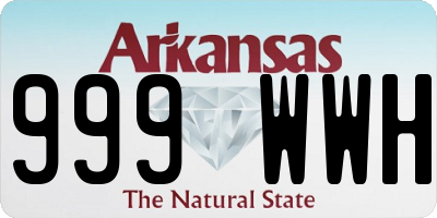 AR license plate 999WWH