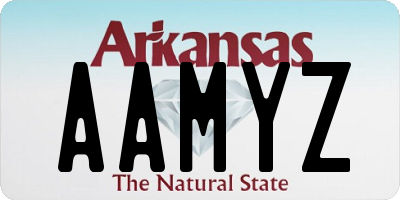 AR license plate AAMYZ