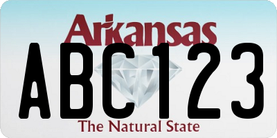 AR license plate ABC123