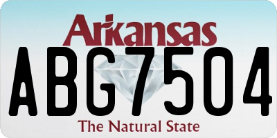 AR license plate ABG7504