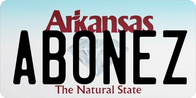 AR license plate ABONEZ