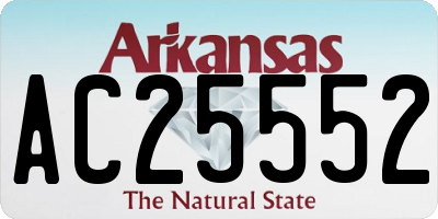 AR license plate AC25552