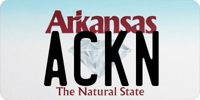 AR license plate ACKN