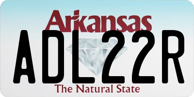 AR license plate ADL22R