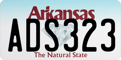 AR license plate ADS323