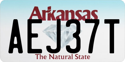 AR license plate AEJ37T