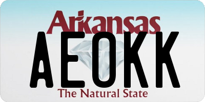 AR license plate AEOKK