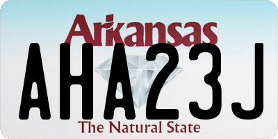 AR license plate AHA23J