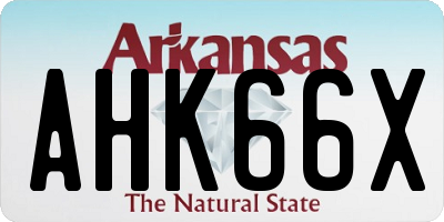 AR license plate AHK66X