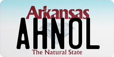 AR license plate AHNOL