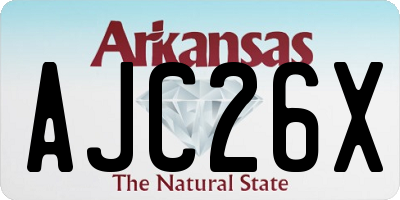 AR license plate AJC26X