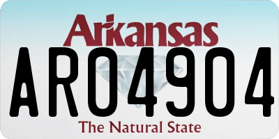 AR license plate AR04904